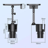 Maxbell Car Cup Holder with Tray Automotive Portable Stable for Water Cups