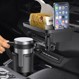 Maxbell Car Cup Holder with Tray Automotive Portable Stable for Water Cups