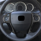 Maxbell 2Pcs Auto Steering Wheel Button Stickers for Honda Accord 2013-2017