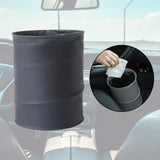 Maxbell Car Trash can artificial Leather Garbage Bin Waste Basket Rubbish Bin for Truck Black