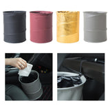 Maxbell Car Trash can artificial Leather Garbage Bin Waste Basket Rubbish Bin for Truck Black