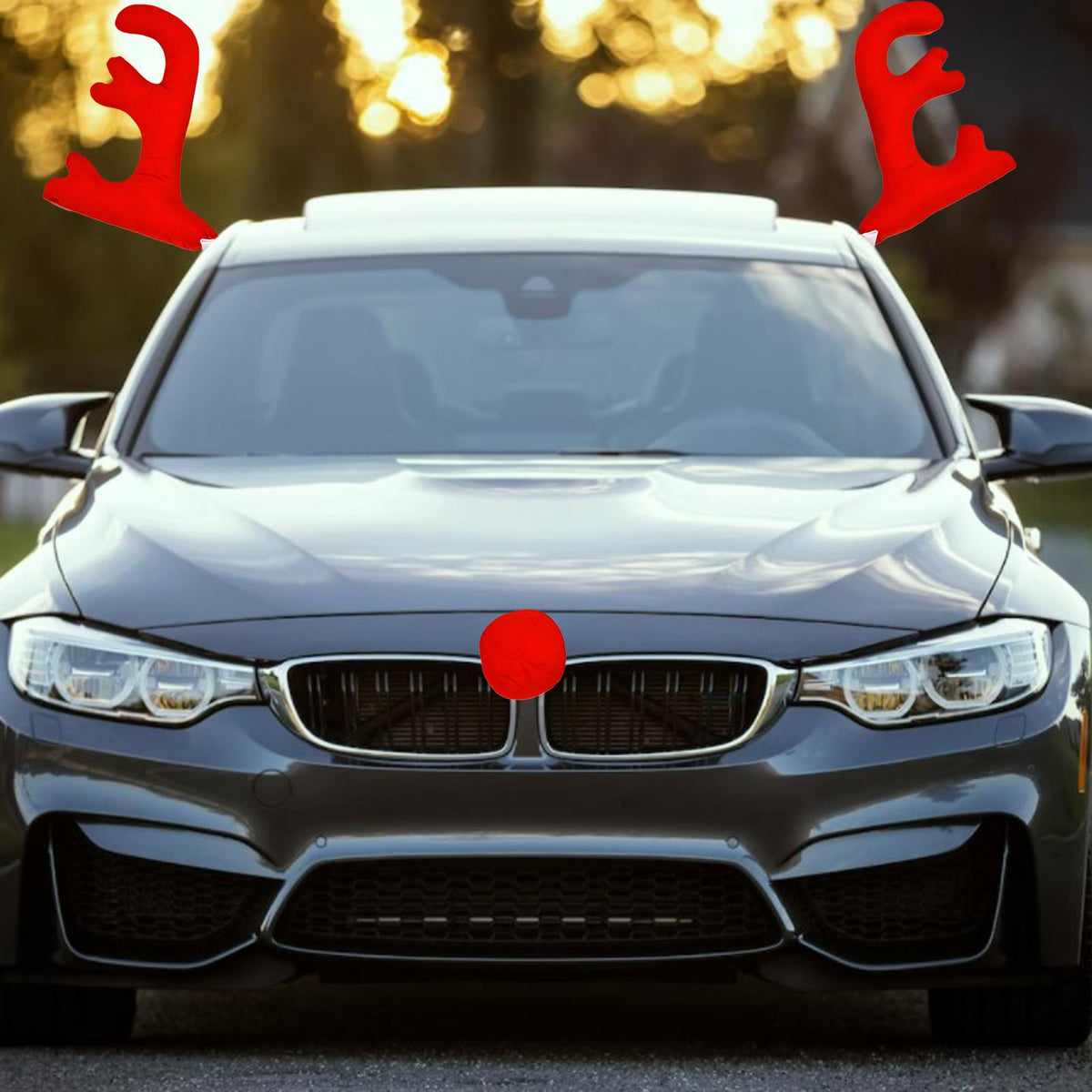 Maxbell Car antlers Nose Decoration Kit Ornaments Decorate for Roof window