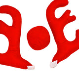 Maxbell Car antlers Nose Decoration Kit Ornaments Decorate for Roof window
