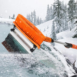 Maxbell 2Pcs Car Extendable Snow Shovel and Ice Scraper with Brush Multifunctional