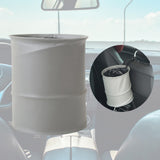 Maxbell Car Trash can artificial Leather Garbage Bin Waste Basket Rubbish Bin for Truck Grey