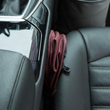 Maxbell Car Trash can artificial Leather Garbage Bin Waste Basket Rubbish Bin for Truck Red