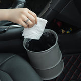 Maxbell Car Trash can artificial Leather Garbage Bin Waste Basket Rubbish Bin for Truck Red