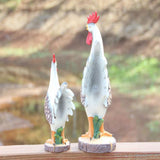 Maxbell Garden Sculpture Figurines Artwork Figurine Stands for Patio Balcony Large