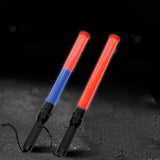 Maxbell Multifunction Traffic Baton Battery Powered Signal Traffic Stick for Camping Red