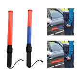 Maxbell Multifunction Traffic Baton Battery Powered Signal Traffic Stick for Camping Red