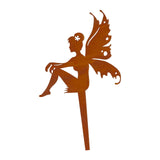 Maxbell Iron Silhouette Statue Lawn Ground Arts Sculpture Crafts for Outdoor Outside Style B