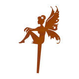 Maxbell Iron Silhouette Statue Lawn Ground Arts Sculpture Crafts for Outdoor Outside Style B