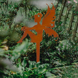 Maxbell Iron Silhouette Statue Lawn Ground Arts Sculpture Crafts for Outdoor Outside Style B