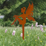 Maxbell Iron Silhouette Statue Lawn Ground Arts Sculpture Crafts for Outdoor Outside Style B