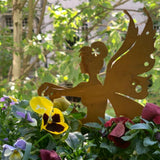 Maxbell Iron Silhouette Statue Lawn Ground Arts Sculpture Crafts for Outdoor Outside Style B