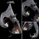 Maxbell Unique Bats Shaped Shaped Tealight Holder Tealight Resin for Porch Patio Courtyard