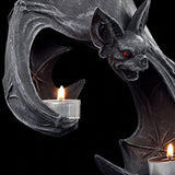 Maxbell Unique Bats Shaped Shaped Tealight Holder Tealight Resin for Porch Patio Courtyard