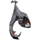 Maxbell Unique Bats Shaped Shaped Tealight Holder Tealight Resin for Porch Patio Courtyard