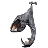 Maxbell Unique Bats Shaped Shaped Tealight Holder Tealight Resin for Porch Patio Courtyard