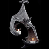 Maxbell Unique Bats Shaped Shaped Tealight Holder Tealight Resin for Porch Patio Courtyard