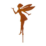 Maxbell Iron Silhouette Statue Lawn Ground Arts Sculpture Crafts for Outdoor Outside Style C
