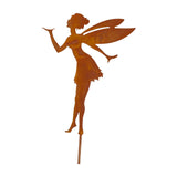 Maxbell Iron Silhouette Statue Lawn Ground Arts Sculpture Crafts for Outdoor Outside Style C
