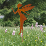 Maxbell Iron Silhouette Statue Lawn Ground Arts Sculpture Crafts for Outdoor Outside Style C