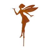 Maxbell Iron Silhouette Statue Lawn Ground Arts Sculpture Crafts for Outdoor Outside Style C