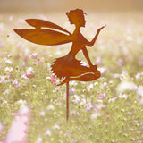 Maxbell Iron Silhouette Statue Lawn Ground Arts Sculpture Crafts for Outdoor Outside Style D