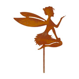 Maxbell Iron Silhouette Statue Lawn Ground Arts Sculpture Crafts for Outdoor Outside Style D