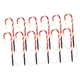 Maxbell Candy Cane Lights Decor Crutches Waterproof Christmas LED Lamp for Lawn 12 Lights