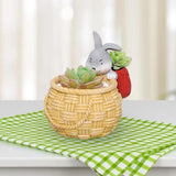 Maxbell Creative Animal Themed Planter Pot with with Drainage Hole for Windowsill Rabbit