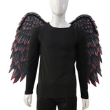 Maxbell Non Woven Fabric Angel Wings Mardi Gras Halloween Cosplay Costume Props Black Red