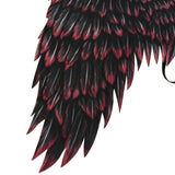 Maxbell Non Woven Fabric Angel Wings Mardi Gras Halloween Cosplay Costume Props Black Red