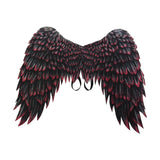 Maxbell Non Woven Fabric Angel Wings Mardi Gras Halloween Cosplay Costume Props Black Red