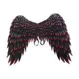 Maxbell Non Woven Fabric Angel Wings Mardi Gras Halloween Cosplay Costume Props Black Red