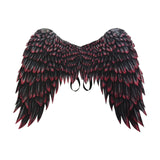Maxbell Non Woven Fabric Angel Wings Mardi Gras Halloween Cosplay Costume Props Black Red