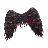 Maxbell Non Woven Fabric Angel Wings Mardi Gras Halloween Cosplay Costume Props Black Red