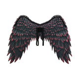 Maxbell Non Woven Fabric Angel Wings Mardi Gras Halloween Cosplay Costume Props Black Red