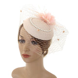 Maxbell Fascinators Hat Bridal Headpiece Hair Accessories for Carnival Cocktail champagne