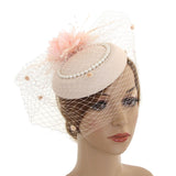 Maxbell Fascinators Hat Bridal Headpiece Hair Accessories for Carnival Cocktail champagne