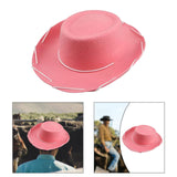 Maxbell Western Cowboy Hat with Windproof Rope Sunhat for Party Holiday Unisex Adult