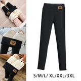 Maxbell Women Fleece Lined Leggings Elastic Tights Trouser Comfortable Thermal Pants S