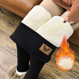 Maxbell Women Fleece Lined Leggings Elastic Tights Trouser Comfortable Thermal Pants S