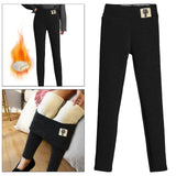 Maxbell Women Fleece Lined Leggings Thick Velvet Tights Stretch Thermal Pant Casual XXL