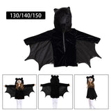 Maxbell Hooded Halloween Bat Costume Fancy Dress Girls Cosplay Boys Carnival 130