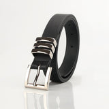 Maxbell Fashion Women Belt Waistband Trouser Female PU Leather Waist Belt Dress Black