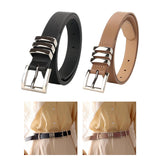 Maxbell Fashion Women Belt Waistband Trouser Female PU Leather Waist Belt Dress Black
