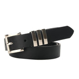 Maxbell Fashion Women Belt Waistband Trouser Female PU Leather Waist Belt Dress Black