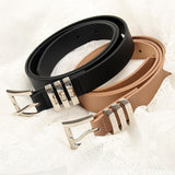 Maxbell Fashion Women Belt Waistband Trouser Female PU Leather Waist Belt Dress Black